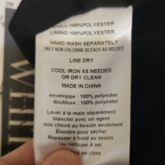 NWT White by Vera Wang Black Dress - Picture 8 of 9